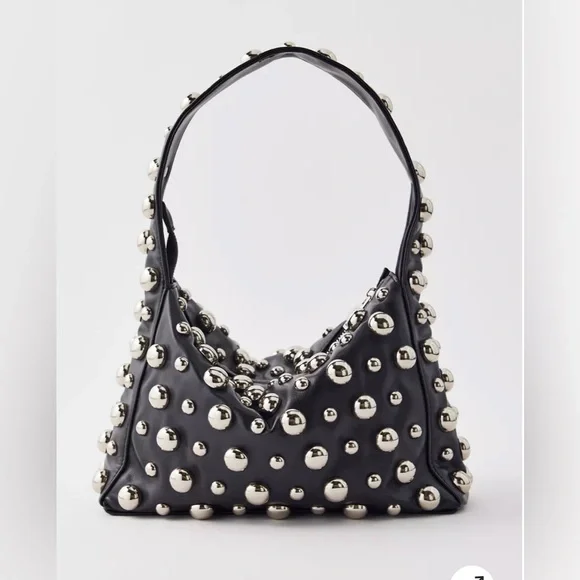 Via Moda Studded Women's Bag- BRAND NEW SEALED IN MANUFACTURING PKG - Picture 2 of 3